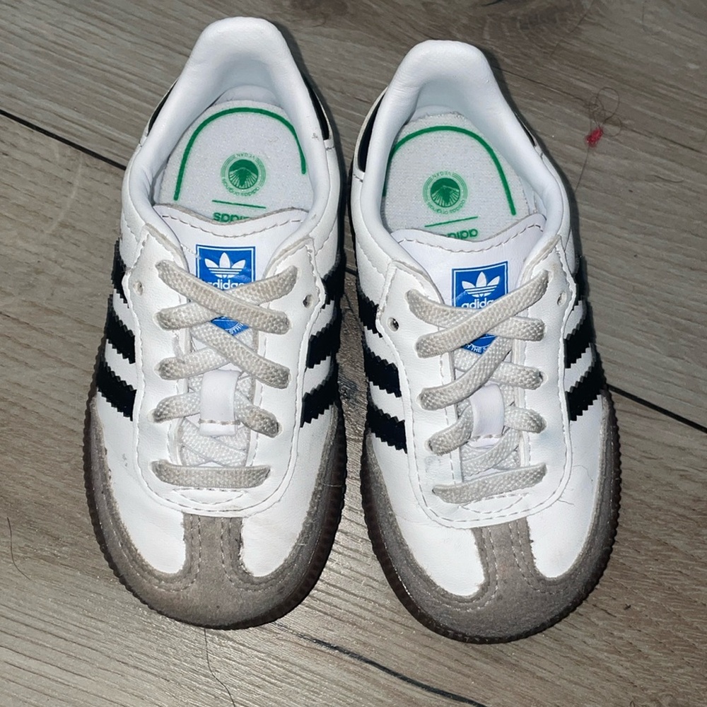 Adidas sambas size 5c toddler worn